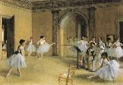 Edgar Degas Dance Class at hte Opera oil painting